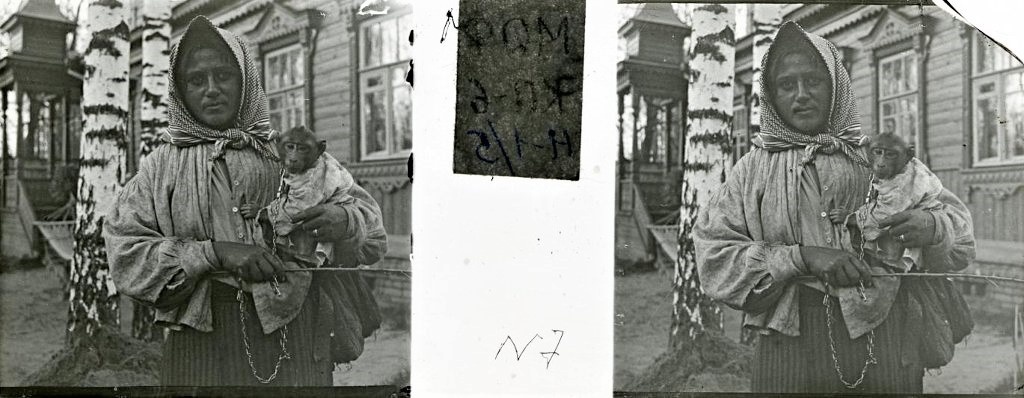 Цыганка, 1910-е, Московская губ., Московский у., пос. Новогиреево. На фоне дачи фотографа.
