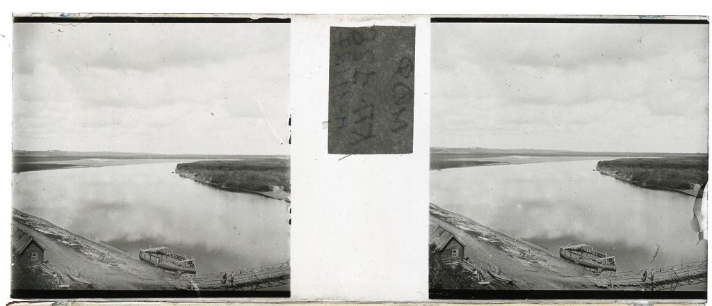 Пейзаж с рекой Клязьмой, 1910-е, Владимирская губ., Вязниковский у., с. Станки