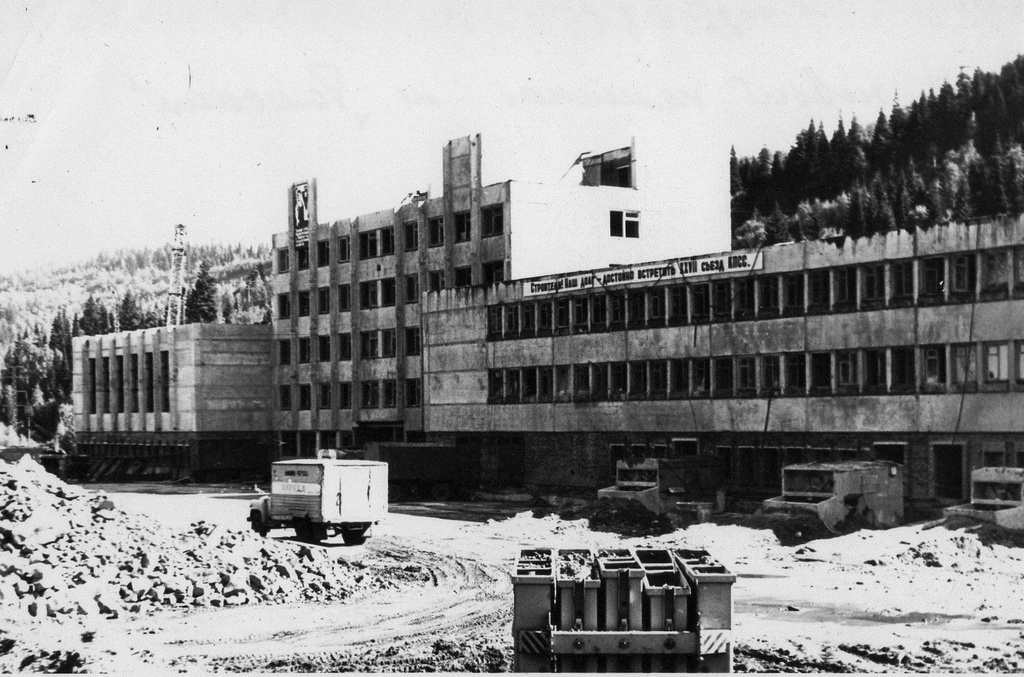 Строительство комбината шахты «Томская», 1985 год, Кемеровская обл, г. Междуреченск