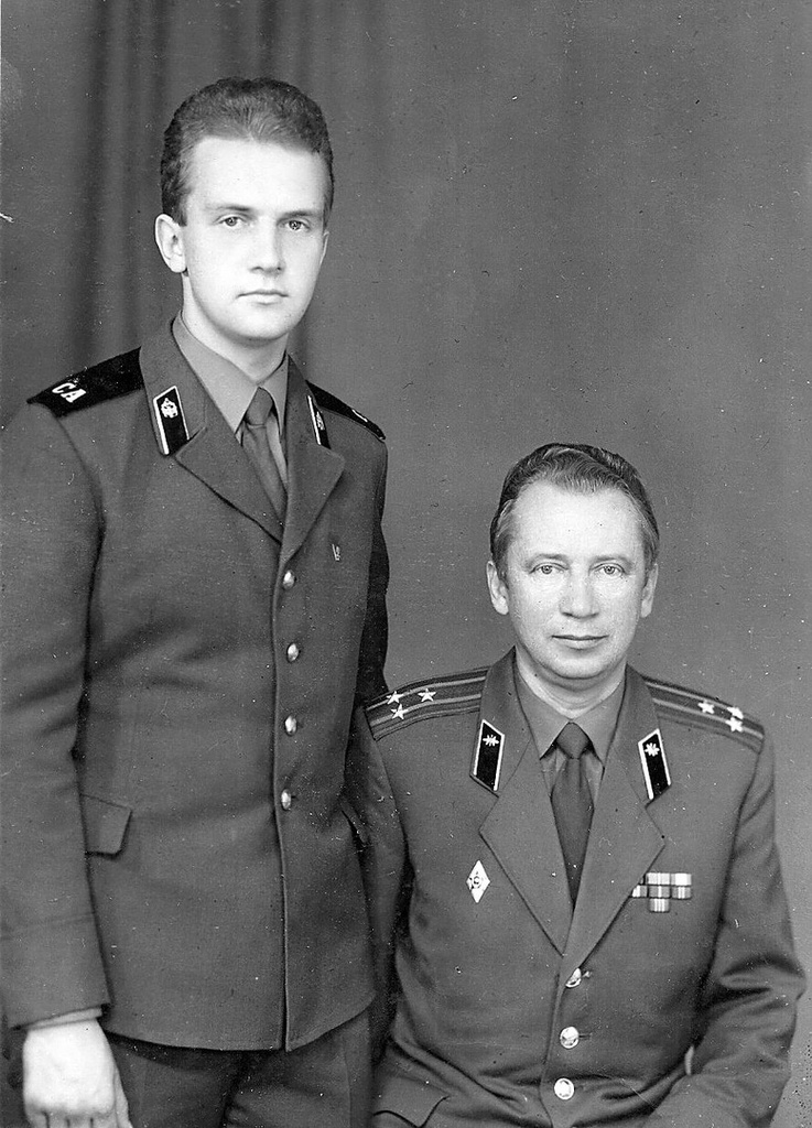 С папой, 1988 год, Житомирская обл., г. Радомышль
