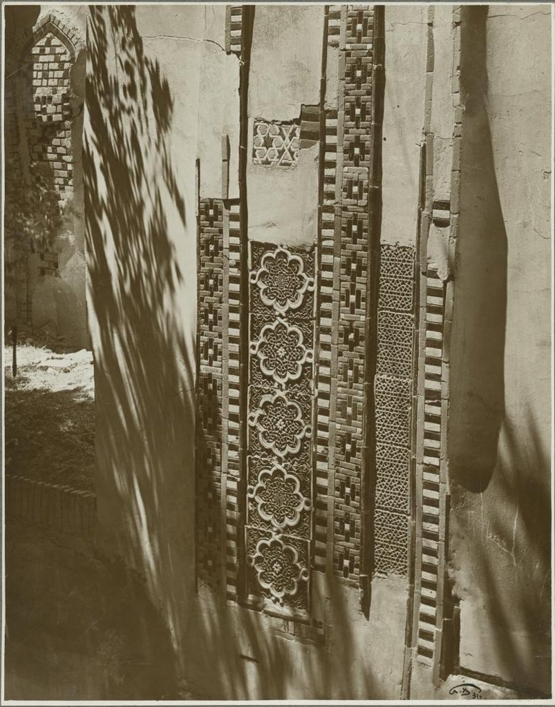 Шахи Зинда. Деталь облицовки, 1931 год, Узбекская ССР, г. Самарканд