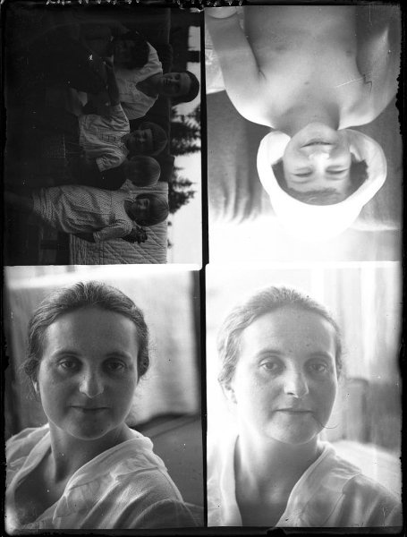 Портреты Юлии Юльевны Раутенштейн и ее дочери Берты, а также групповой портрет, 1926 - 1928, г. Москва. Из архива семьи Раутенштейнов.