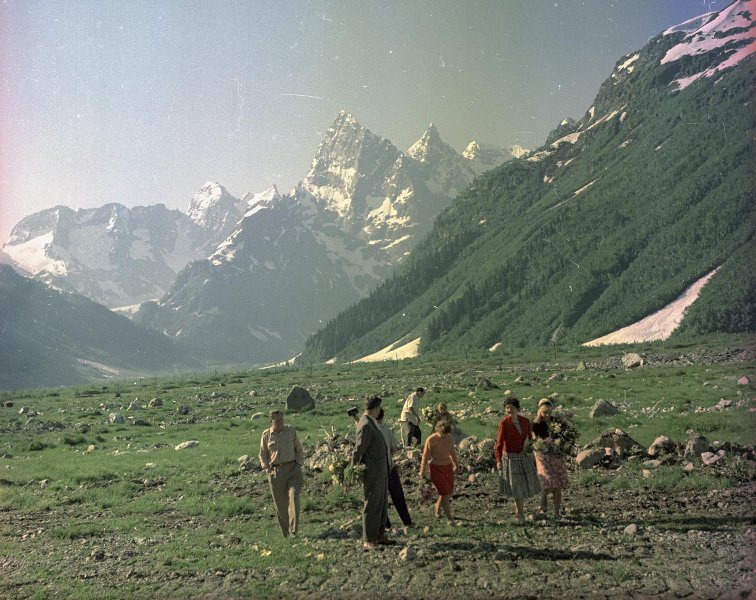 Гоначхирское ущелье, 1960-е, Ставропольский край, Карачаево-Черкесская АО