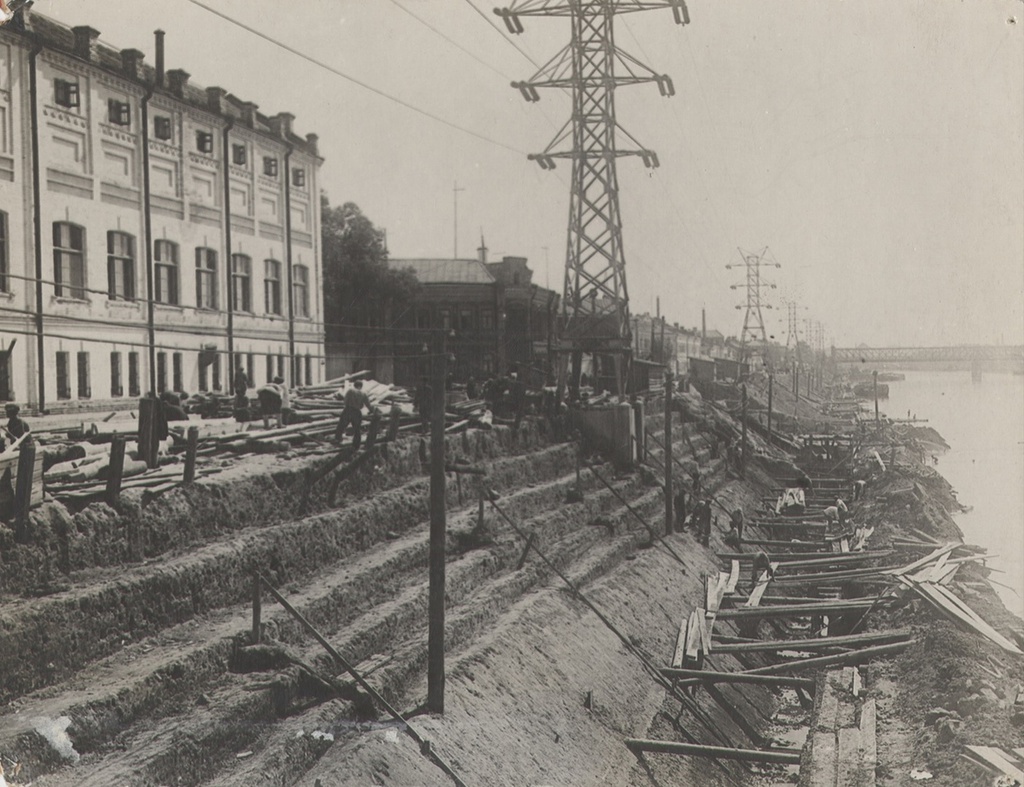 Фото "Работы по расширению Котельнической набережной", 1933 год, г ...