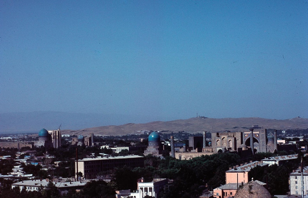 Панорама Самарканда, 1975 - 1985, Узбекская ССР, г. Самарканд