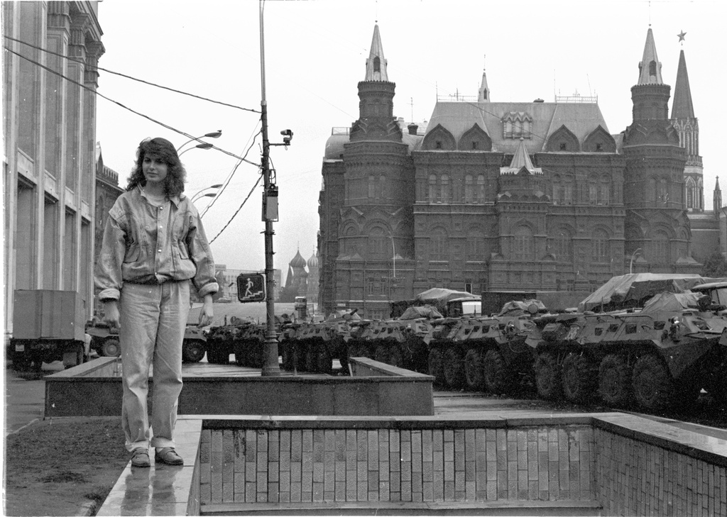 Оцепление войсками ГКЧП Московского кремля, 20 - 21 августа 1991, г. Москва