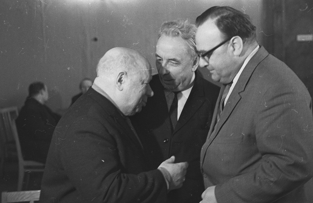 Фото \"Александр Прокофьев, Борис Дьяков, Юрий Саенко\", март 1970 ...