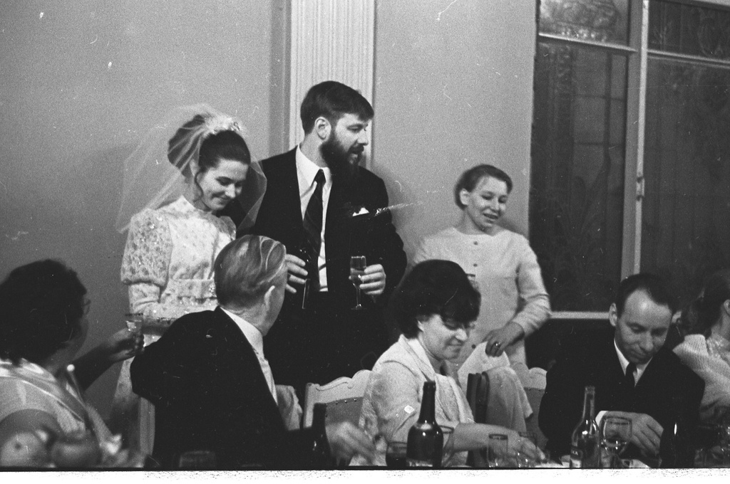 Свадьба сына литературоведа и писателя Юрия Прокушева, 5 февраля 1972