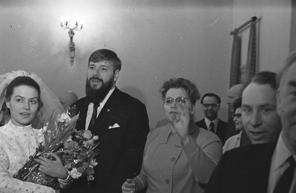Свадьба сына литературоведа и писателя Юрия Прокушева, 5 февраля 1972