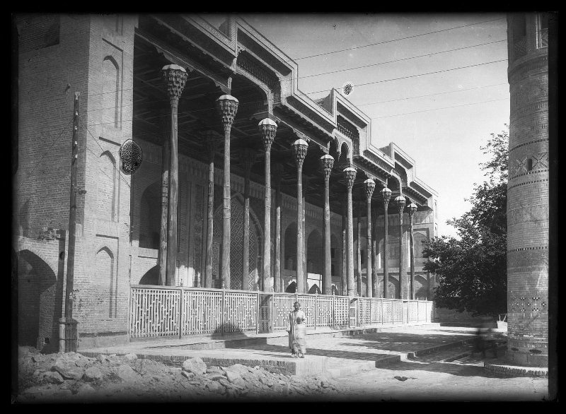 Фасад мечети Боло-хауз, 1926 - 1935, Узбекская ССР, г. Бухара
