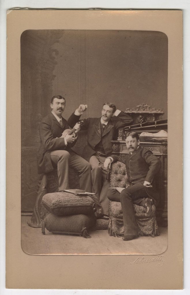 Портрет трех мужчин, 1880-е, г. Санкт-Петербург