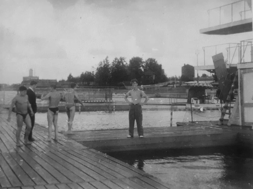 Фото "Водный стадион «Динамо»", август 1950, г. Химки - История России ...
