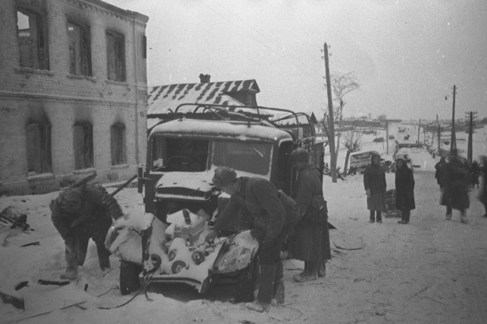 Великая Отечественная война. Освобождение Клина, 17 декабря 1941, Московская обл., г. Клин