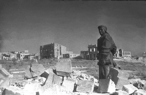 Руины Сталинграда, 1943 год, г. Сталинград, Сталинградская наб.