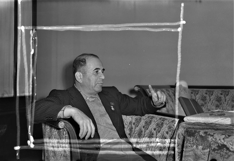 Фото "Мексиканский художник, гравер и скульптор Руфино Тамайо", 1957 ...
