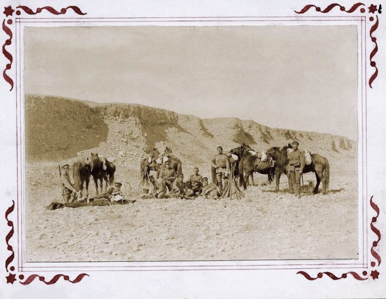 Казаки на привале, 1891 год, Семиреченская обл., Джаркентский у.