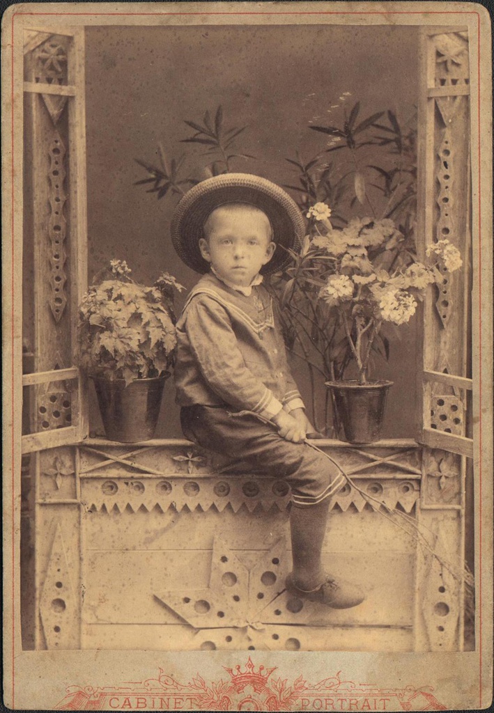 Портрет Александра Пузракова в детстве, 1894 - 1895. 