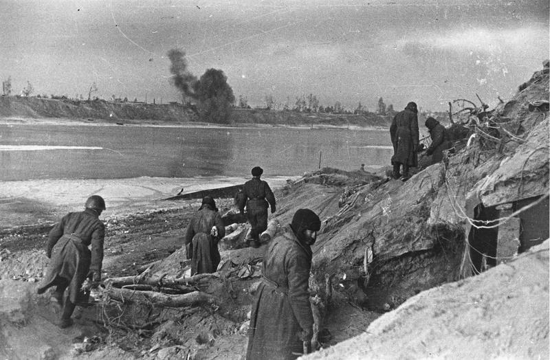 На берегу Невы, 1941 - 1943, Ленинградская обл., пос. Невская Дубровка