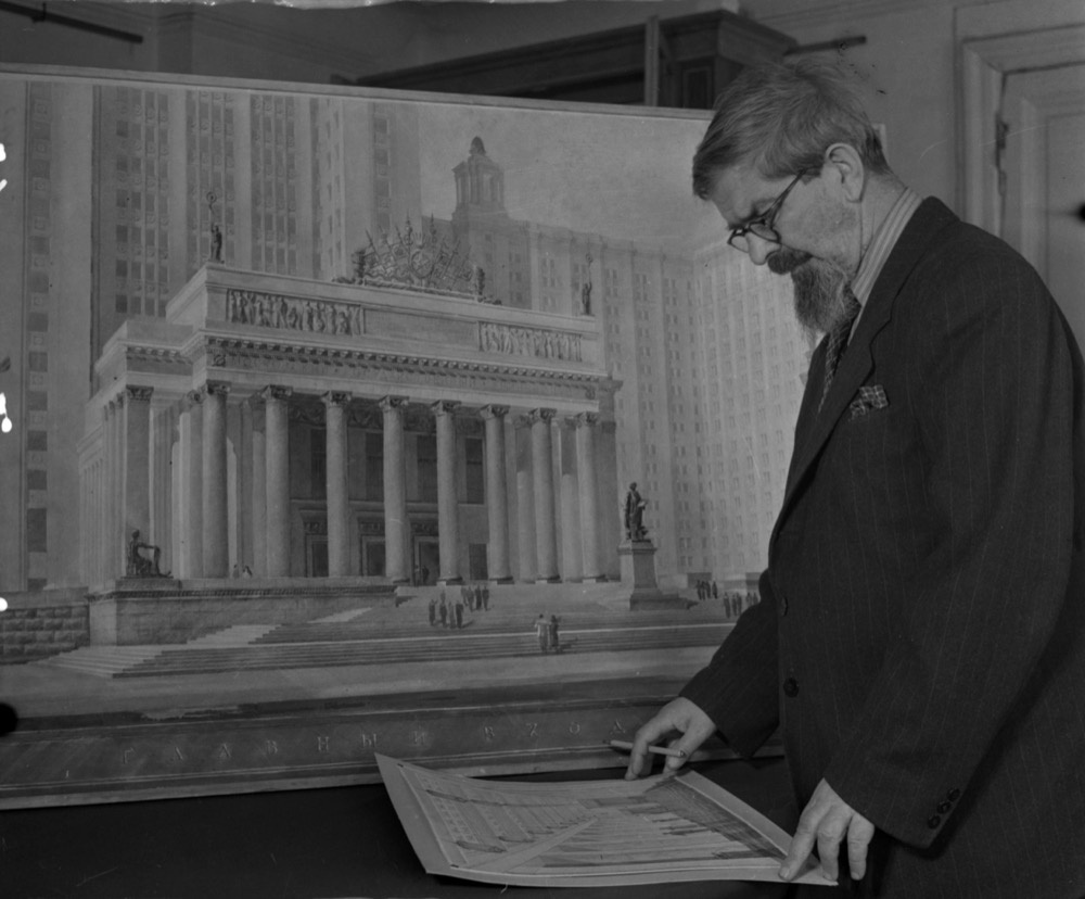 Архитектор Лев Владимирович Руднев, 1951 год, г. Москва