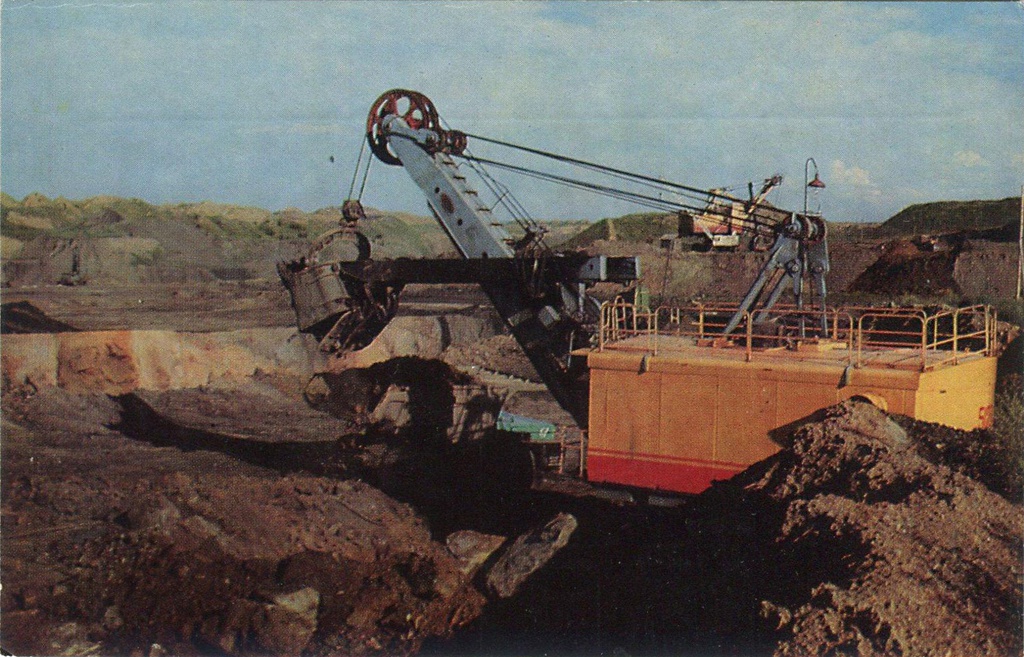 Бачатский угольный разрез, 1973 год, Кемеровская обл., Беловский р-н, пос. Бачатский
