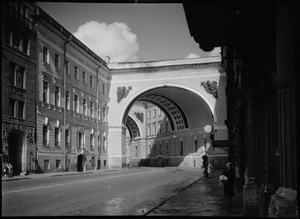 Здание Главного штаба. Арка со стороны Морской улицы, 1946 - 1949, г. Ленинград