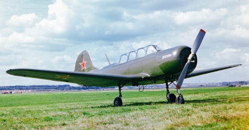 Самолет Як-18А, 1977 год, г. Москва