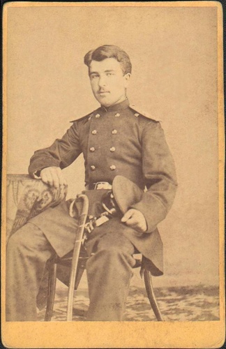 Портрет молодого военного, 1866 - 1872, г. Москва