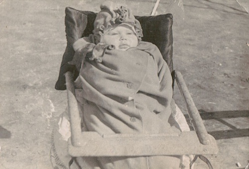 В коляске, 1 мая 1939, г. Москва