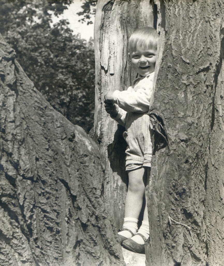 Портрет сына во дворе дома 10 на Житной улице, 1935 год, г. Москва. Автор – Борис Александрович Баш (Шишлянников) (1901–1942), фотограф, кинооператор и режиссер.