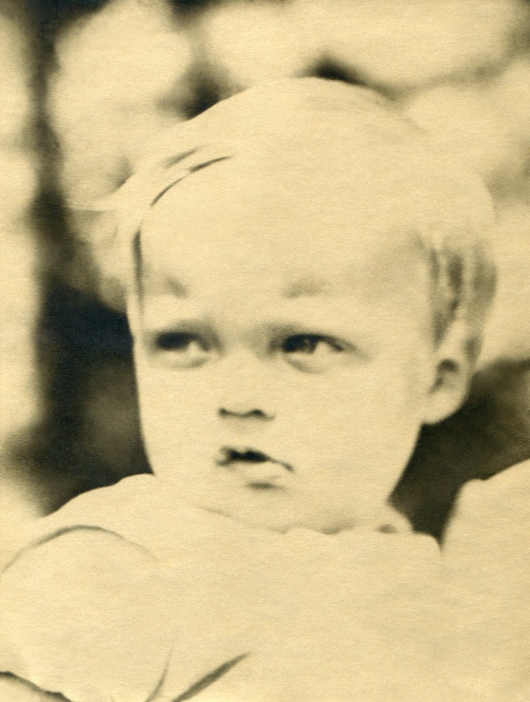 Портрет сына на даче, 1932 - 1933, Московская обл., г. Клязьма. Автор – Борис Александрович Баш (Шишлянников) (1901–1942), фотограф, кинооператор и режиссер. Цвет фото от автора.