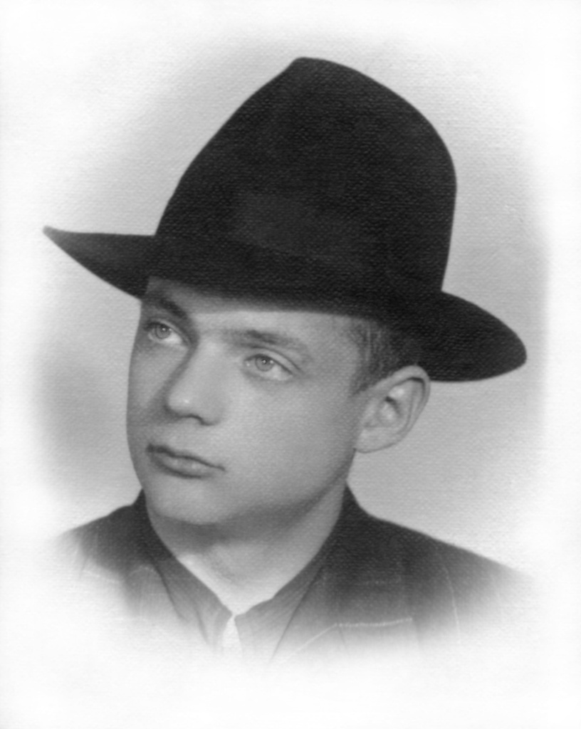 Автопортрет. 19 лет, 10 октября 1951, г. Москва