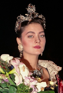 Победительница конкурса «Подмосковная красавица—90», мисс Подмосковья Екатерина Карасева (город Дубна), февраль 1990, г. Москва
