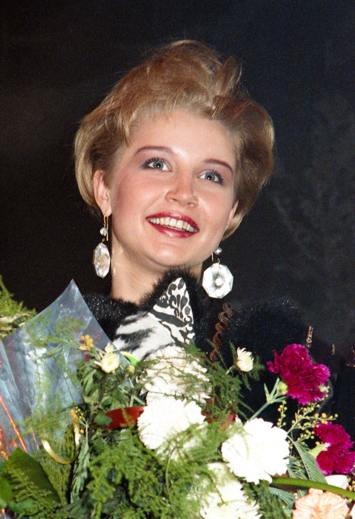 Финалистка конкурса красоты «Московская красавица–91», январь 1991, г. Москва