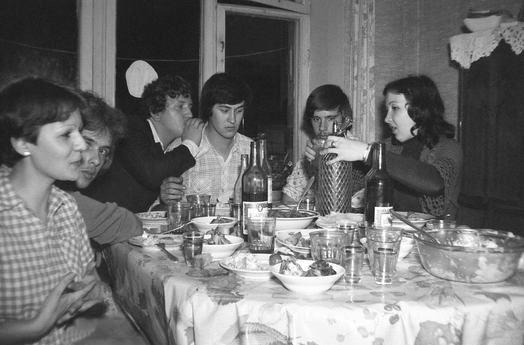 На Дне рождения у приятеля, 1979 год, г. Москва