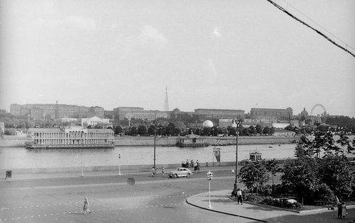 Вид на Москву с Крымского моста, 1961 - 1965, г. Москва