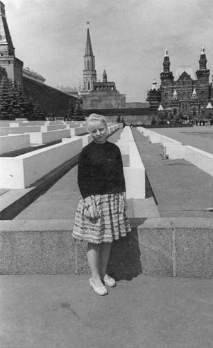 Девушка на Красной площади, июнь - август 1963, г. Москва