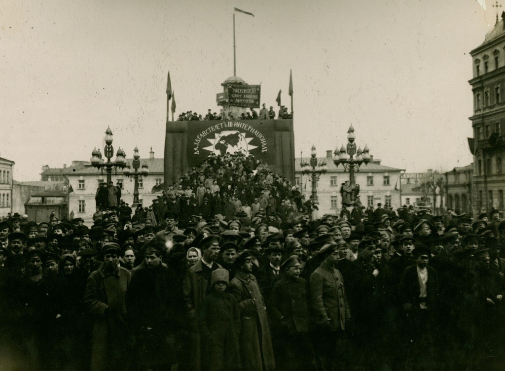 Демонстрация к Первомаю в Москве, 1 мая 1918, г. Москва
