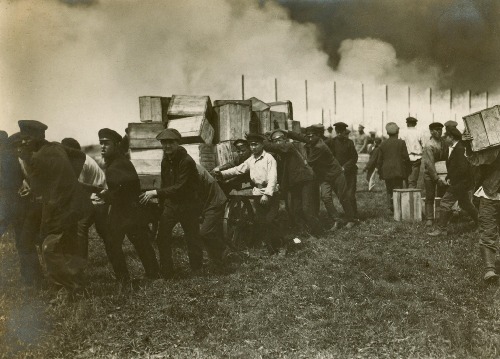 Пожар на Симоновских складах Московско-Казанской железной дороги, 26 - 28 мая 1918, г. Москва
