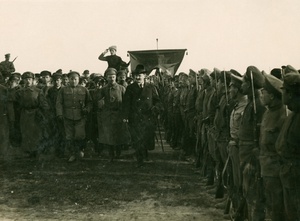 Парад на Ходынском поле 1 мая 1918 года. Смотр войск Л. Троцким, 1 мая 1918, г. Москва
