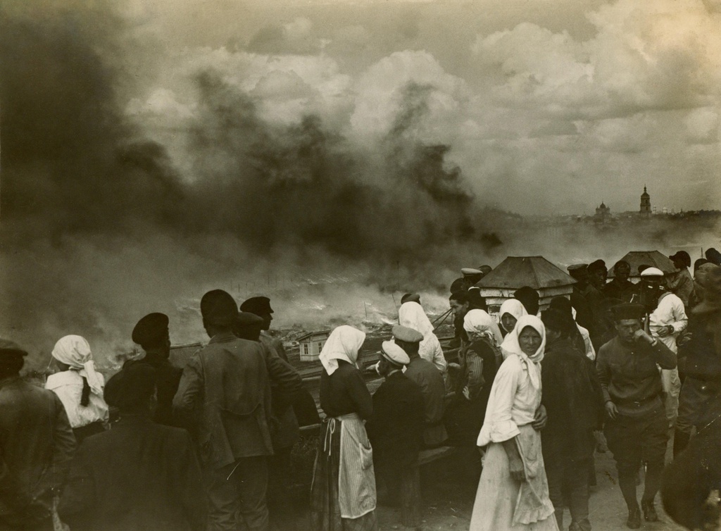 Пожар на Симоновских складах Московско-Казанской железной дороги, 26 - 28 мая 1918, г. Москва
