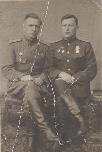 Офицеры после излечения в 1761 военном госпитале, 1 июня 1944, Калининская обл., г. Вышний Волочек