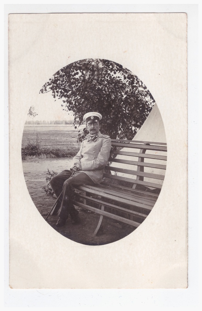 Преподаватель, 1902 - 1906, Санкт-Петербургская губ., Красное Село. Фотографии выпускника Императорской Военно-медицинской академии 1908-го года Сергея Алексеевича Дементьева.Военный лагерь Императорской Военно-медицинской академии в Красном Селе.Фотография из архива Виктора Григорьева.