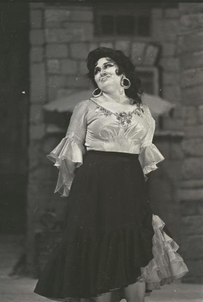 Ирина Архипова в роли Кармен, 1970-е, г. Москва