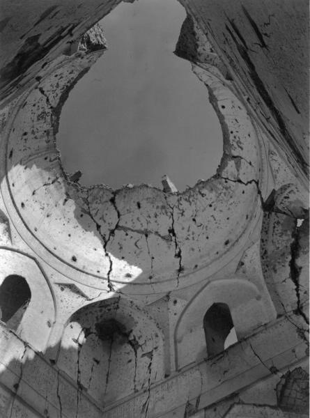 Развалины мечети Биби-Ханым. Купол, 1947 год, Узбекская ССР, г. Самарканд