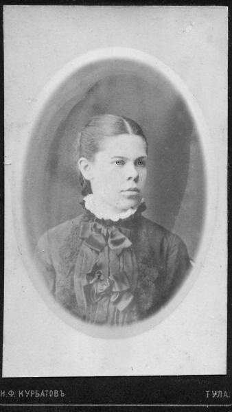 Портрет, 1890-е, Тульская губ., г. Тула. Альбуминовая печать.