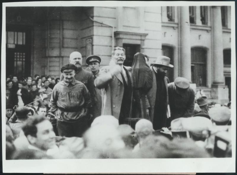 Максим Горький на митинге по случаю возвращения из-за границы, июнь 1928, г. Москва