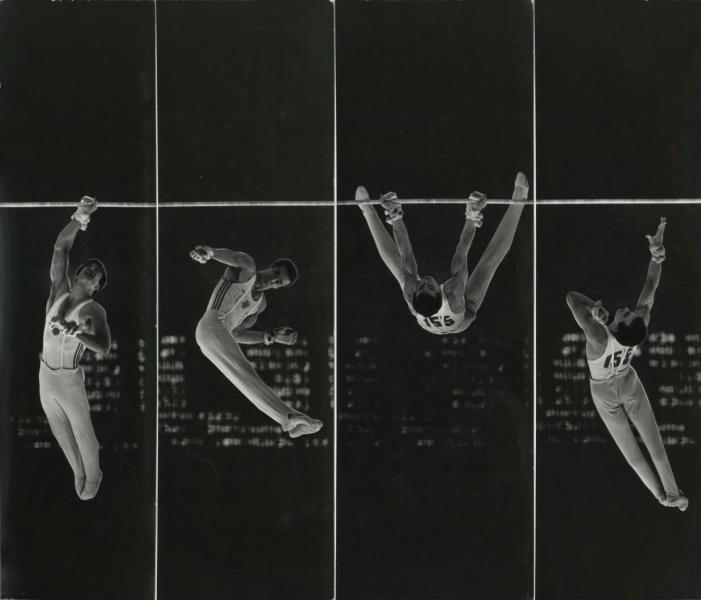 Гимнаст, 1981 год. Выставка «О спорт – ты мир!» с этой фотографией.