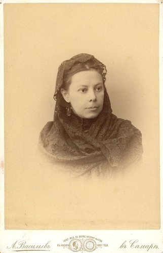 Н. В. Михайловская, урожденная Чарыкова, 1895 год, Самарская губ., г. Самара