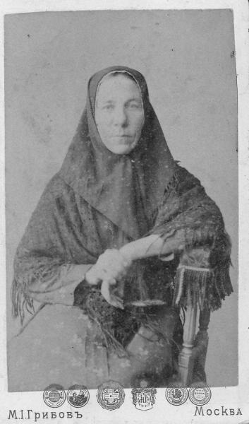 Женский портрет, 1894 год, г. Москва. Альбуминовая печать.