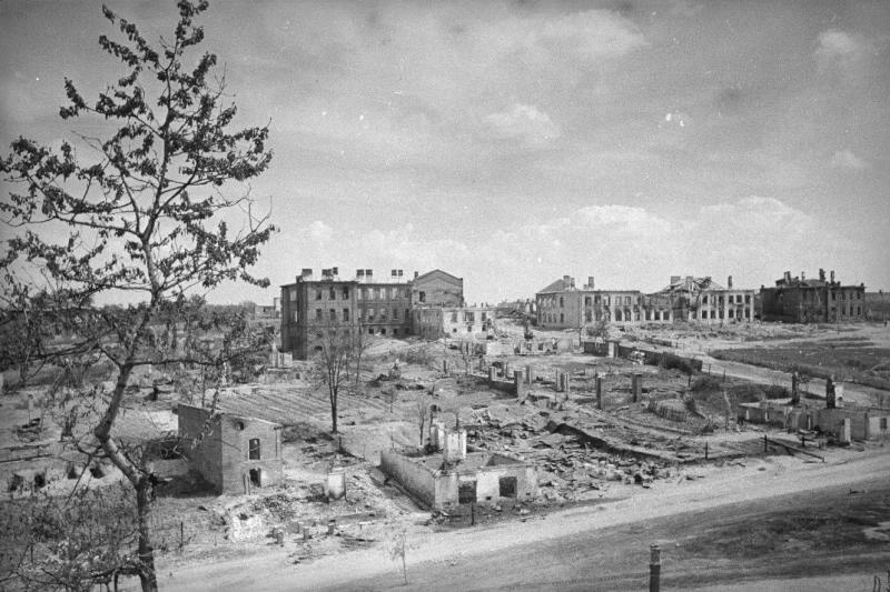 Разрушения в Дорогобуже, 1943 год, Смоленская обл., г. Дорогобуж